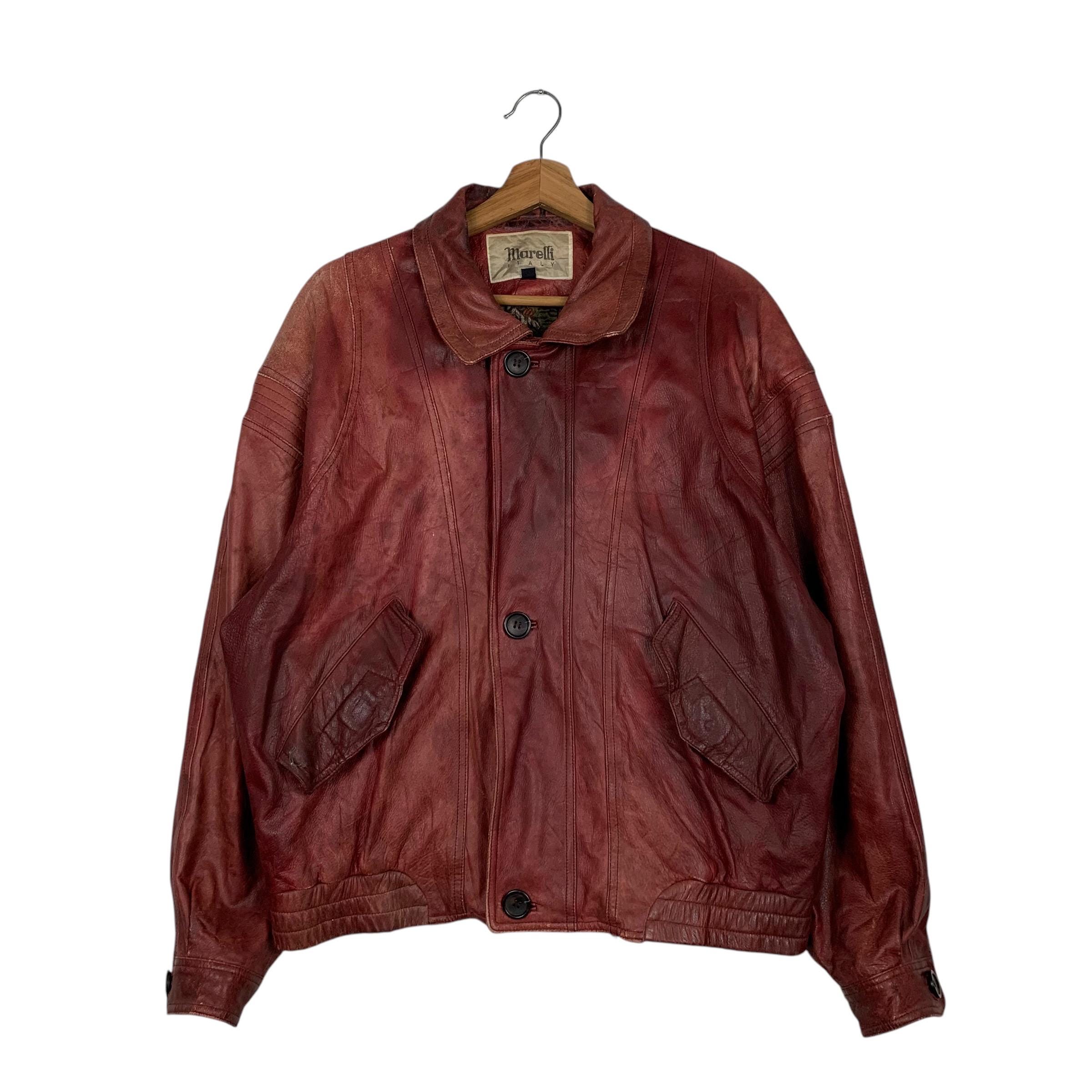 Marelli Italy Leather Jacket - Etsy
