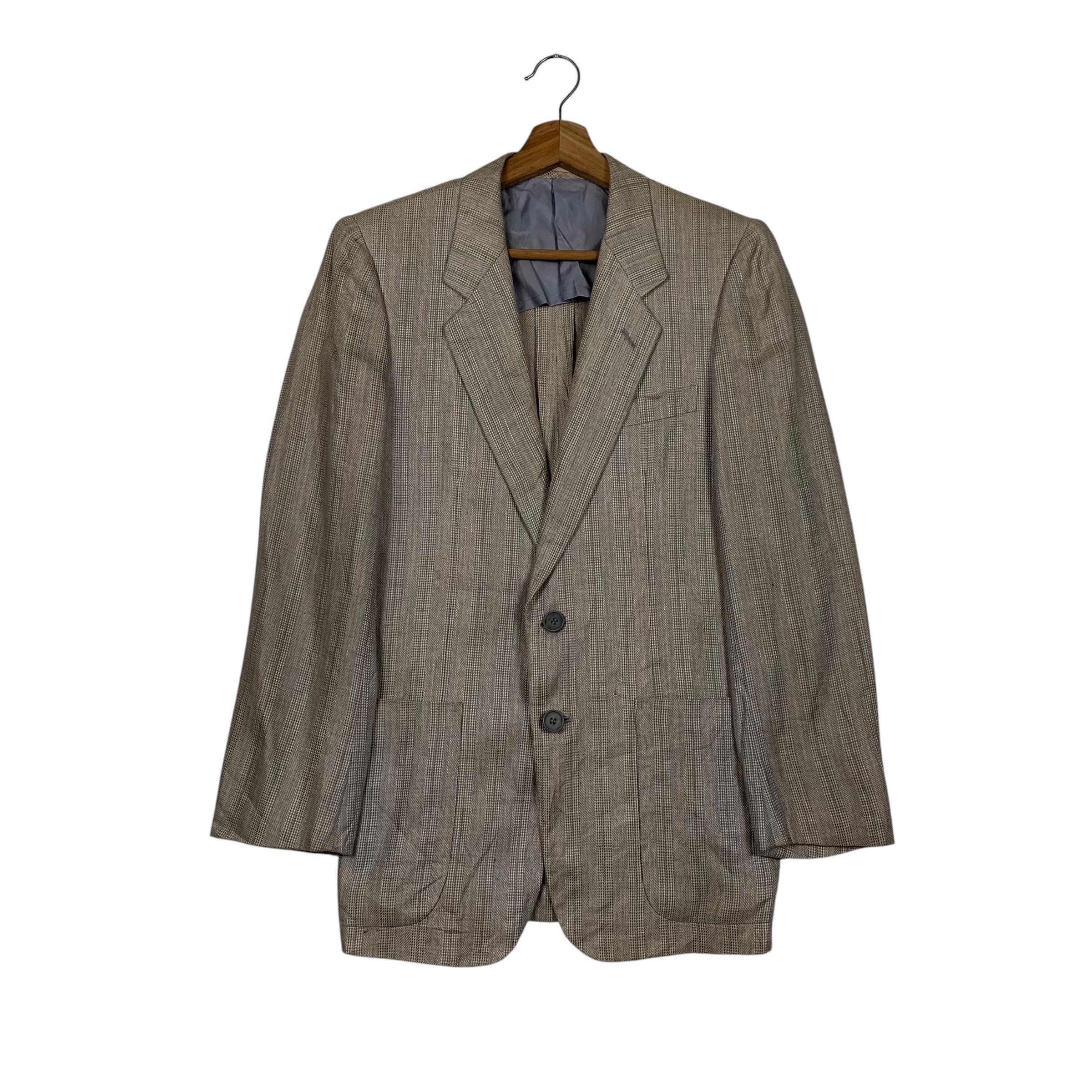 YVES SAINT LAURENT Diffusion Hommes vintage check wool tweed