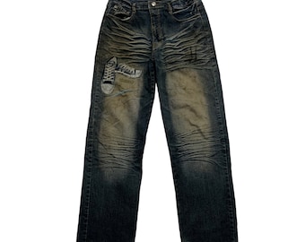 Japanese Brand Wintop Embroidery Shoe Jeans