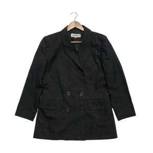 Yves Saint Laurent Stripe Double Breast Blazer