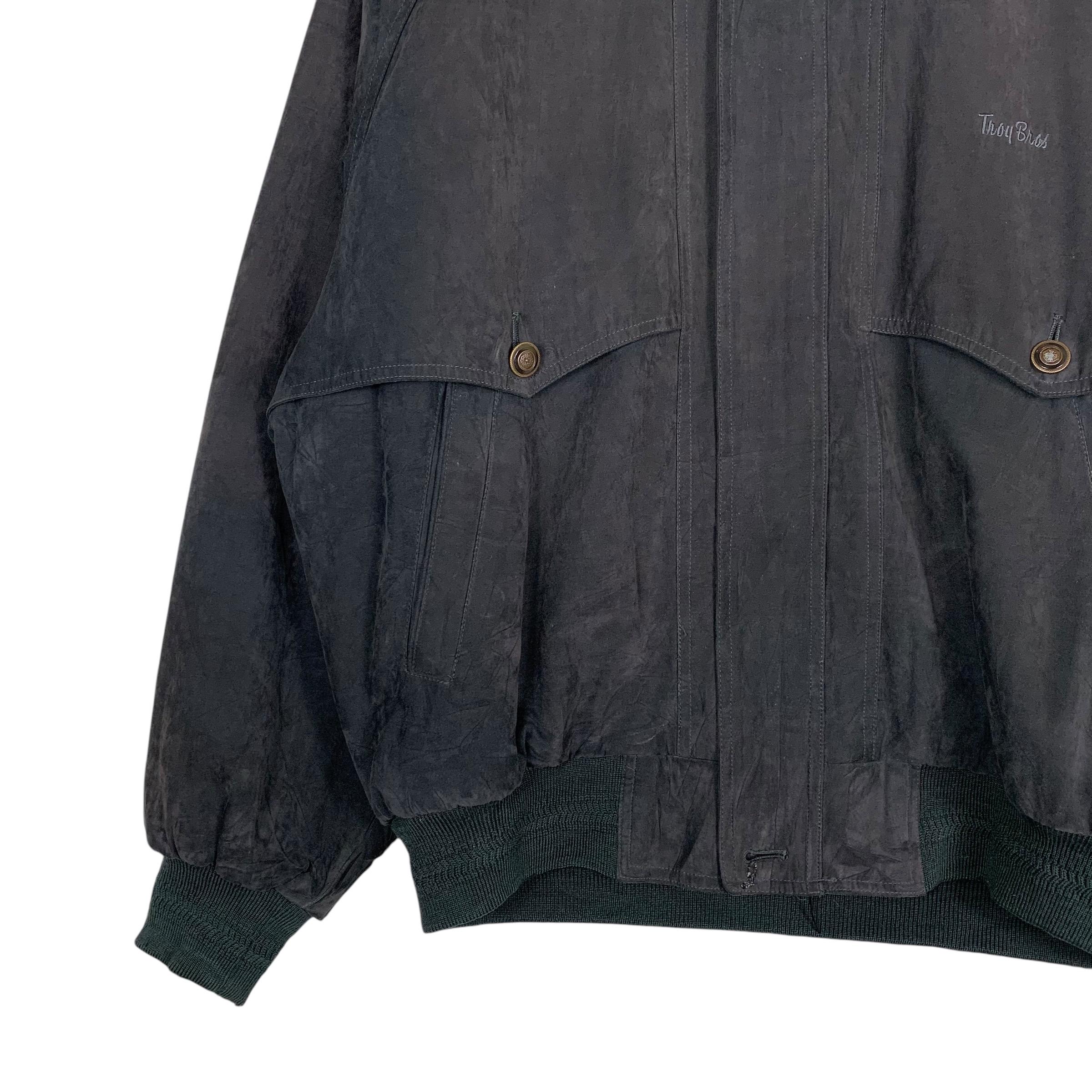 90s Troy Bros フライトジャケット Japanese Brand Troy Bros Bomber Jacket - Etsy