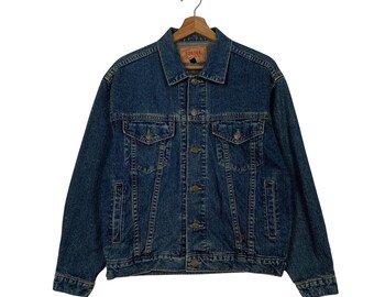Vintage Waxed Denim Jacket - Buffalo Bobs Clawmark - Size S - Etsy