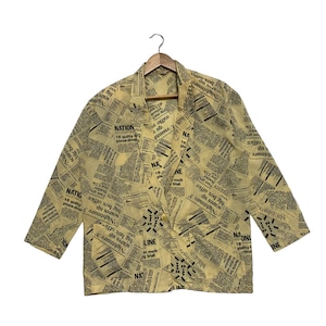 John Galliano Newspaper Jacket - Etsy