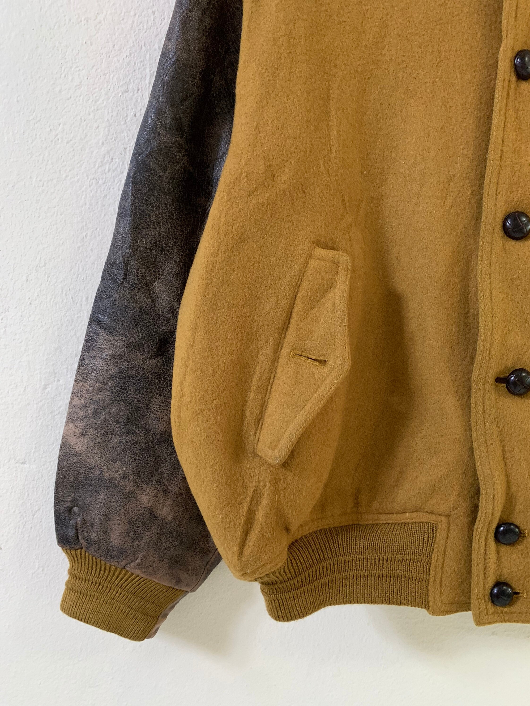Rawlings Leather Varsity Jacket - Etsy Canada