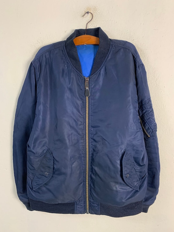 希少 80s AVIREX reversible MA-1 Jacket Vintage Avirex Reversible Flight Bomber Jacket - Etsy