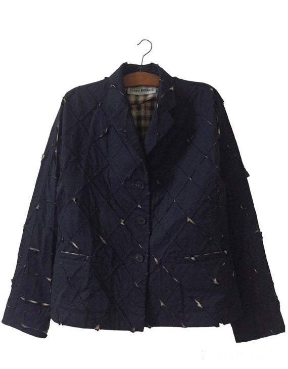 ISSEY MIYAKE　イッセイミヤケ　テーラードジャケット　パッチワーク イッセイミヤケ パッチワークスタイルジャケット - Etsy 日本