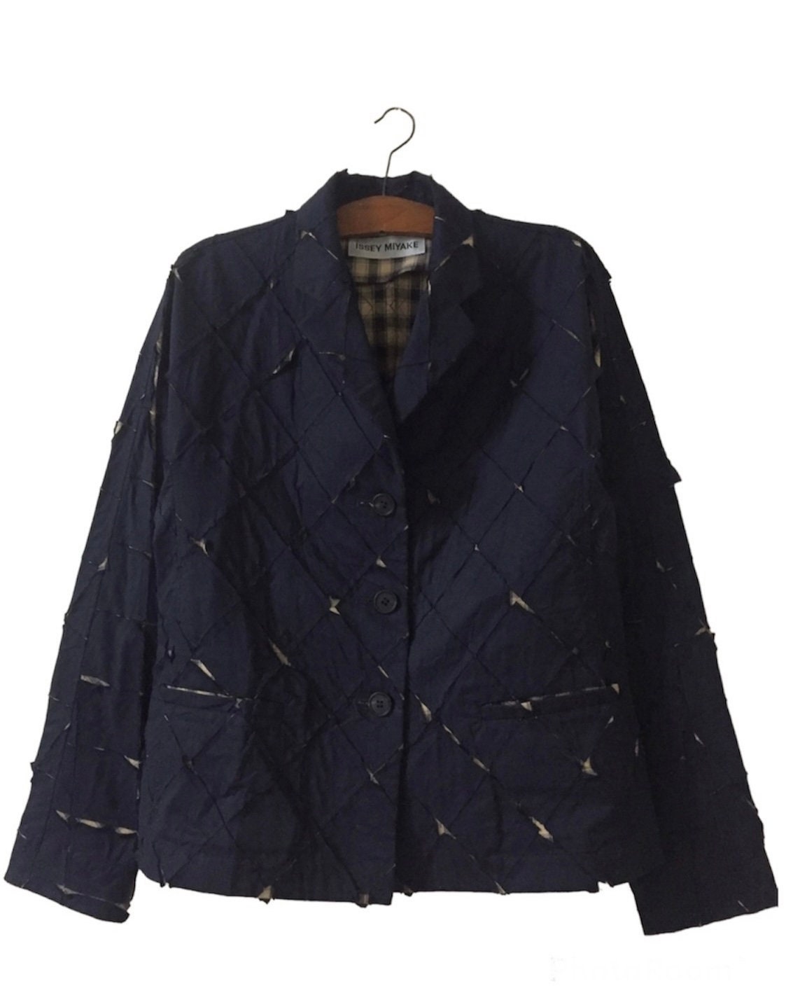 ISSEY MIYAKE イッセイミヤケ テーラードジャケット パッチワーク イッセイミヤケ パッチワークスタイルジャケット - Etsy 日本