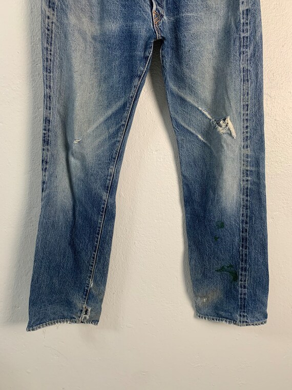 1990s 旧DENIME SELVEDGE DENIM PANTS A178 Vintage 90s Denime Orizzonti Japan Denim Jeans Button Style