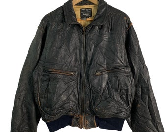 Vintage Avirex Type G-2 US Navy Leather Jacket