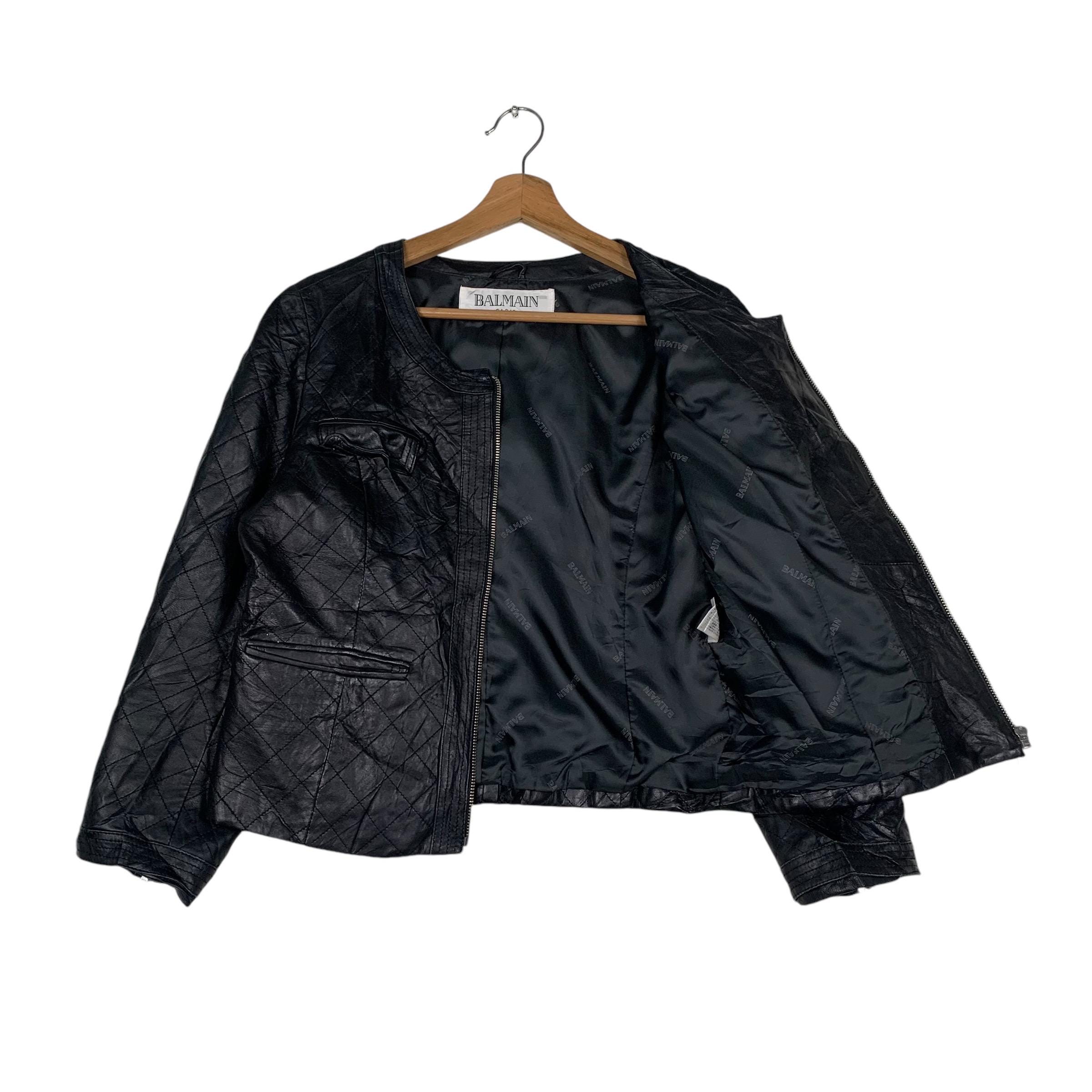 日本買蔵 80s BALMAIN short real leather bomber 【公式通販】