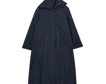 Allegri Black Trench Coat Maxi Long Raincoat Womens Size 46 - Etsy