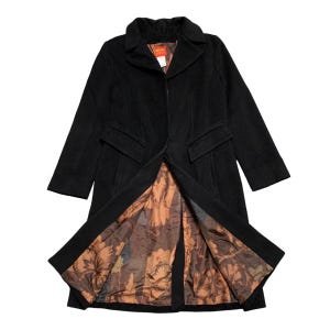 KENZO JUNGLE ロングコート ブラック Aライン ファスナー 黒 KENZO JUNGLE ロングコート ブラック Aライン ファスナー 黒 Kenzo