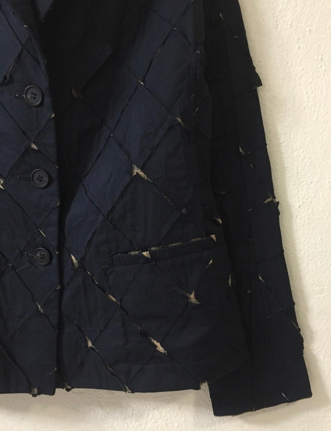ISSEY MIYAKE　イッセイミヤケ　テーラードジャケット　パッチワーク イッセイミヤケ パッチワークスタイルジャケット - Etsy 日本