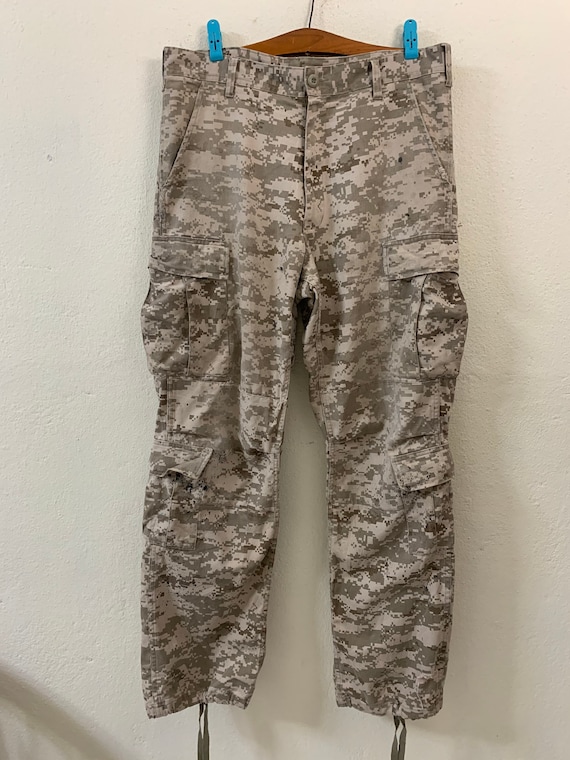 【KOOLOSET】Military Vintage Multi Cargo Pants Vintage Mens Pants Cargo Trousers Surplus Work Casual