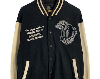 Vintage Dogtown Sukajan Dragon Velvet Jacket Xlarge 90s