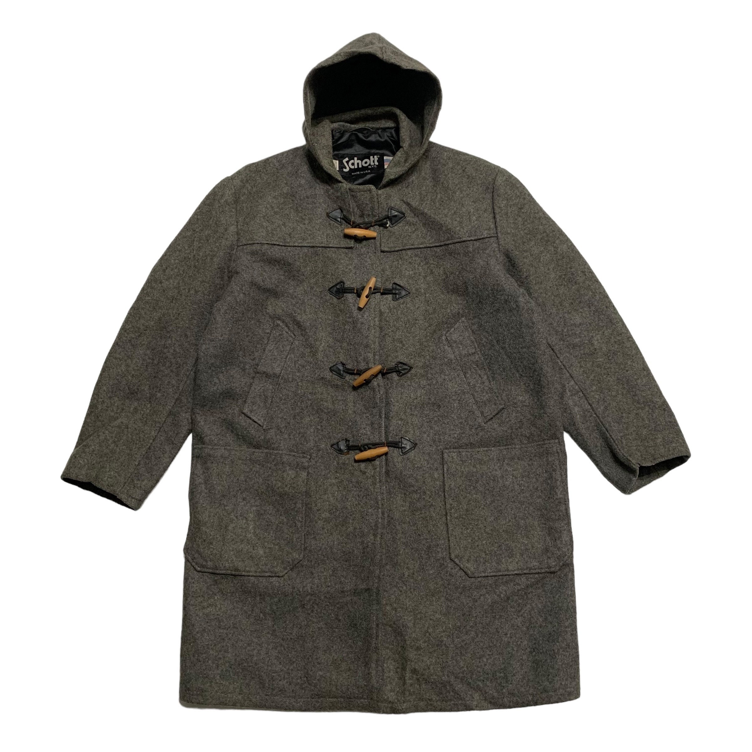 【希少】Schott MADE in USA「Long Duffel Coat」 Schott Duffle Jacket - Etsy