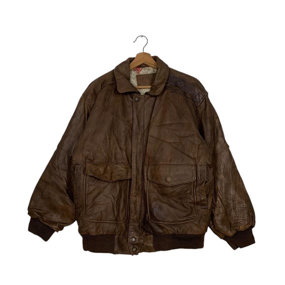 Suburban “牛革”leather“ 短丈“bomber jacket Japanese Brand Sub Urban Tokyo Military Leather Jacket - Etsy