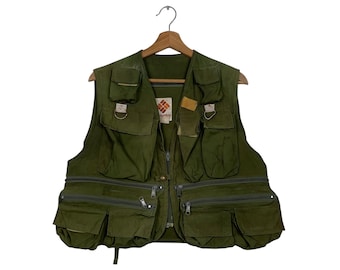 COLUMBIA PFG Fishing Vest Jacket Men's Medium Vintage 90's - Mesh