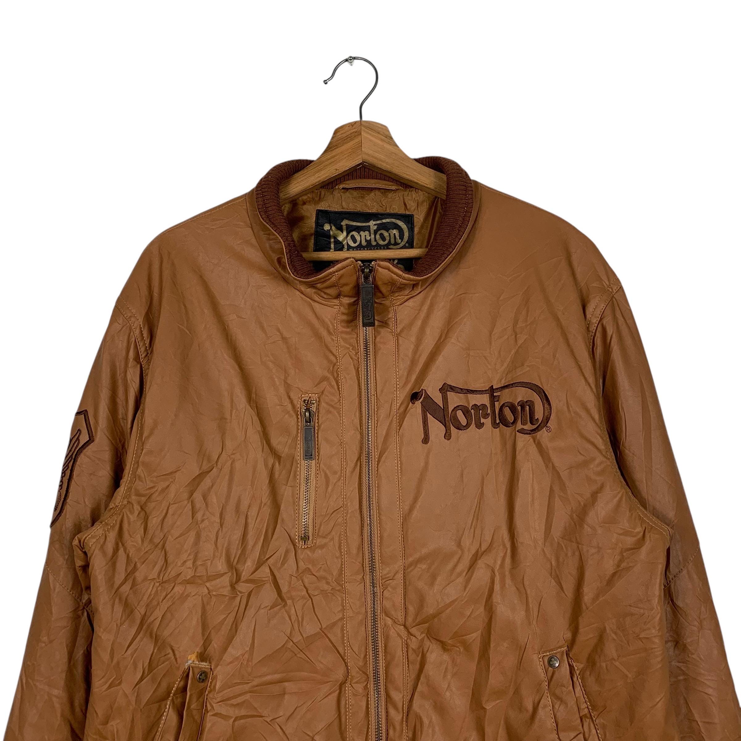 Norton Motorcycle Riding Synthetic Leather Jacket - Etsy