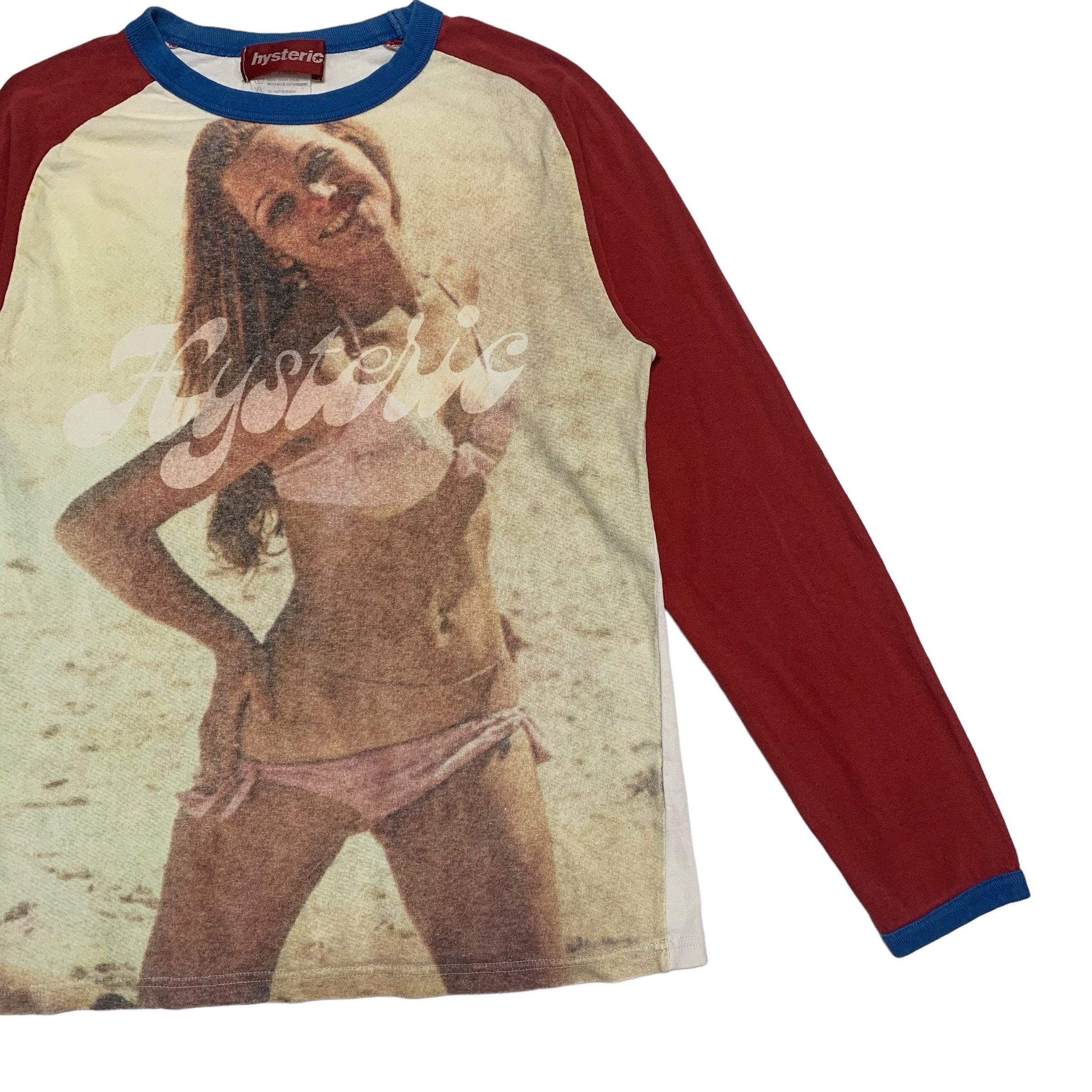 Vintage Hysteric Glamour Big Print Long Sleeve Tee - Etsy