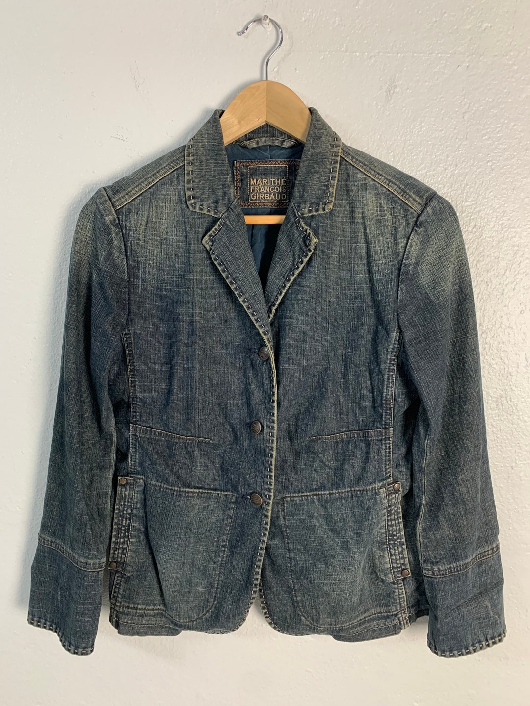 Marithe Francois Girbaud Denim Jacket - Etsy Marithe Francois Girbaud Denim Jacket - Etsy