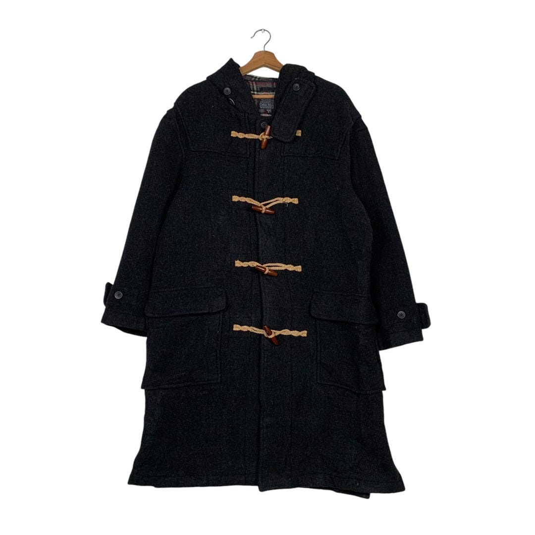 Japanese Brand Cubic Measure Hooded Wool Duffle Coat - Etsy
