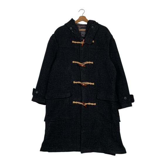 ジャケット・アウター 00s japanese label duffel coat hoodie Japanese Brand Cubic Measure Hooded Wool Duffle Coat - Etsy