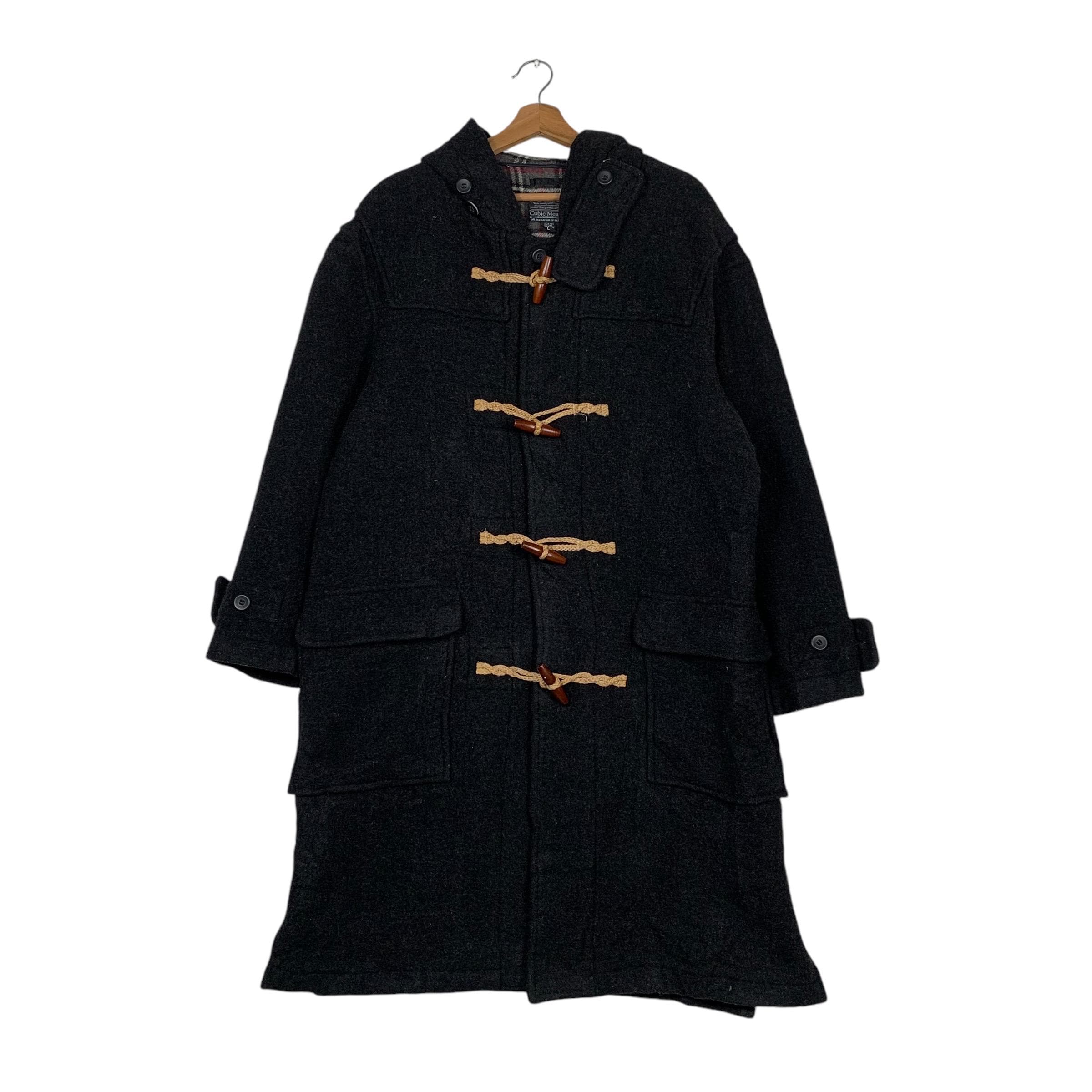Japanese Brand Cubic Measure Hooded Wool Duffle Coat - Etsy
