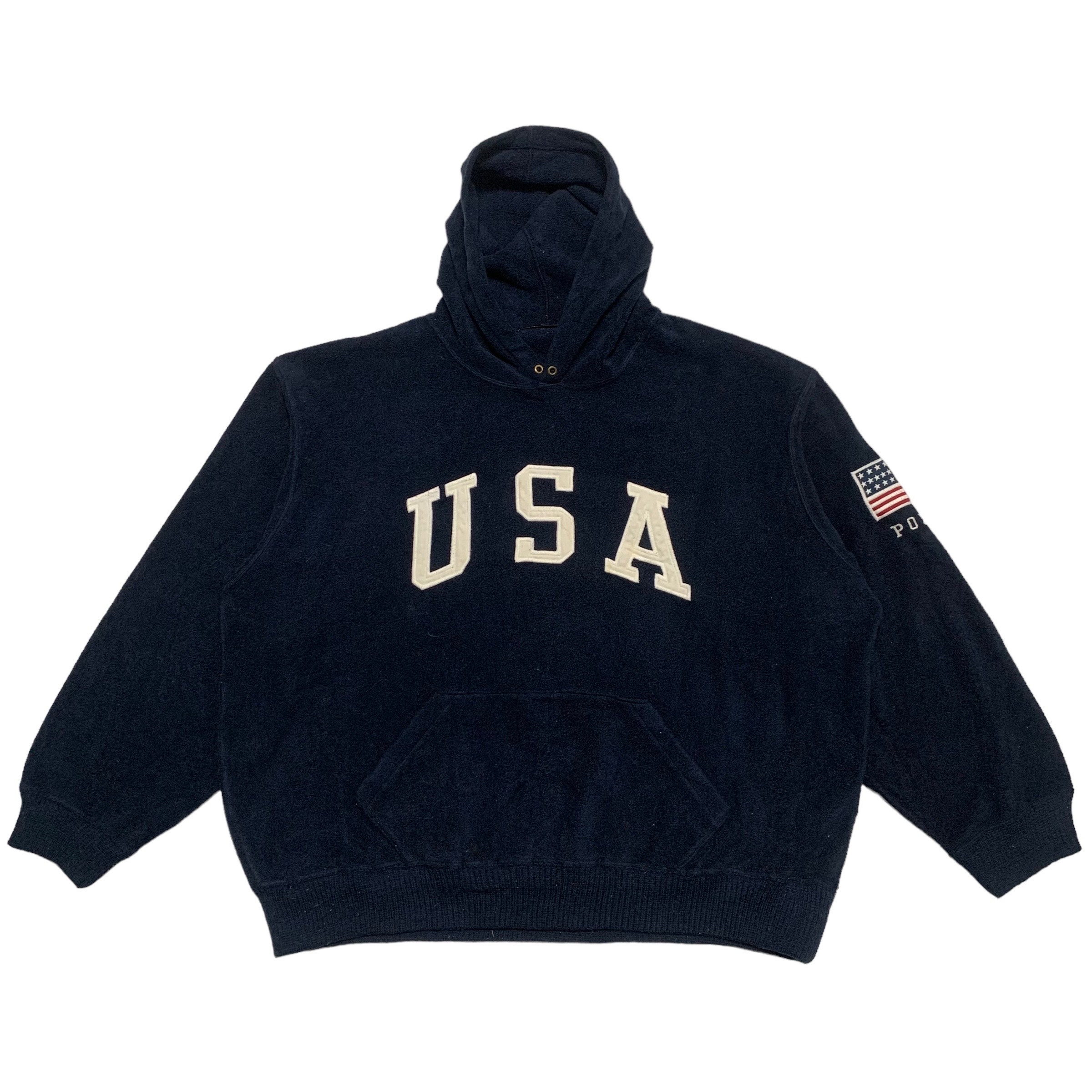 Vintage Polo Sport Ralph Lauren USA Hoodie - Etsy