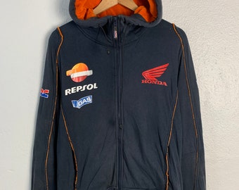 GAS HONDA REPSOL ブルゾン (ガス　ホンダ　レプソル) ガス レプソル ホンダ ビッグ ロゴ パーカー - Etsy 日本