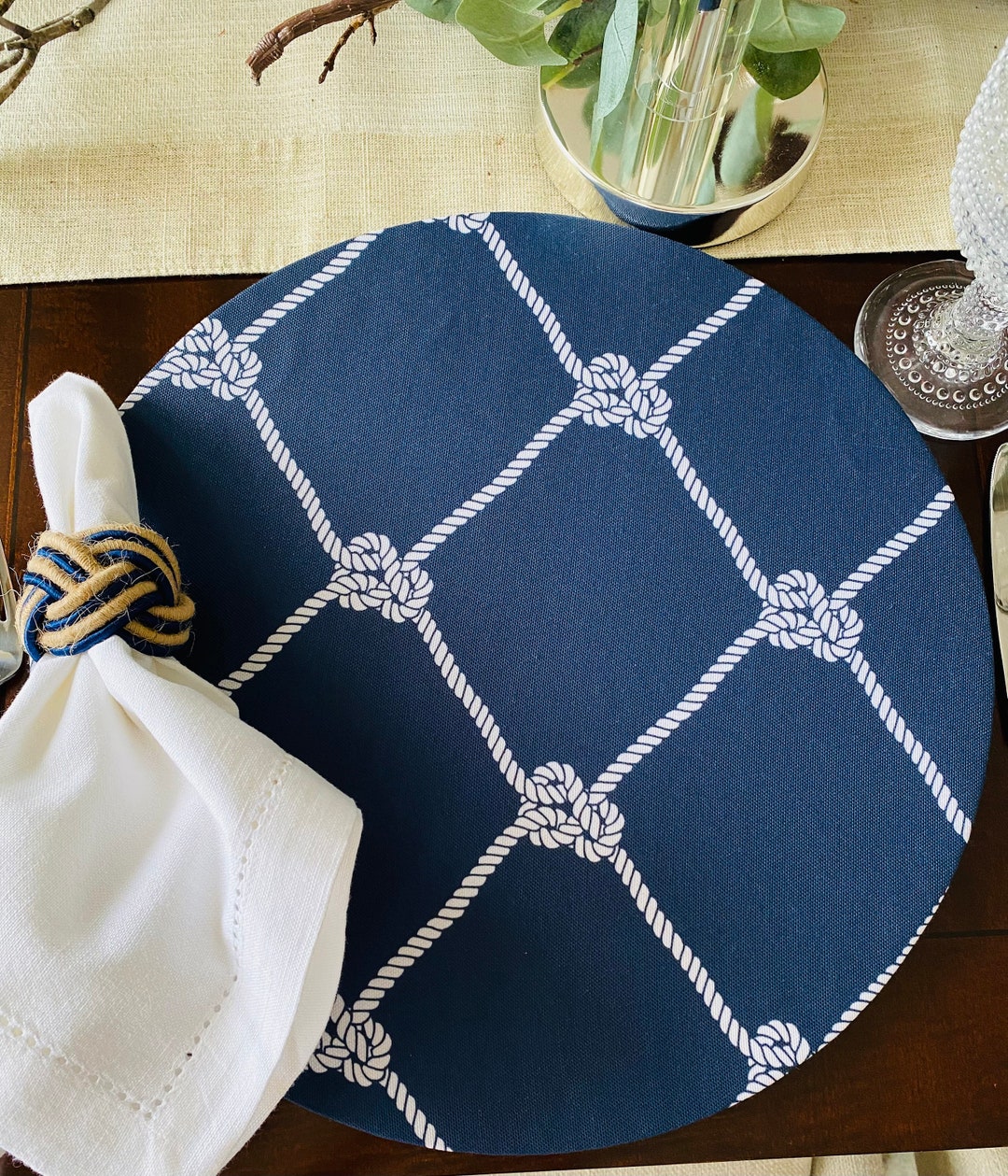 Nautical Charger Plate Covers set of 6 Covers for Sousplat Etsy