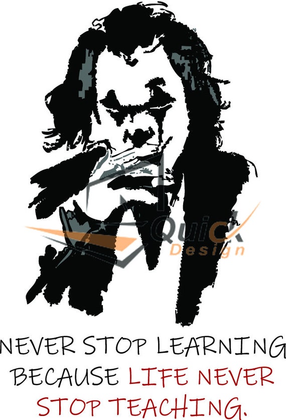 Joker Quotes Joker Villan Joker Wallpaper Joker Tattoo Etsy