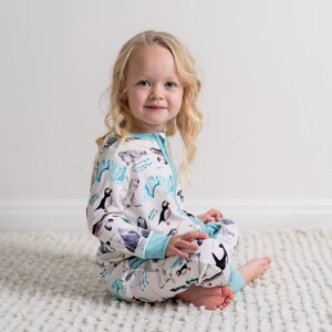 GrowGrows Bamboo & Organic SleepSuit Arctic Animals