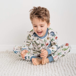 GrowGrows Bamboo & Organic Pyjamas Dandy Dinos