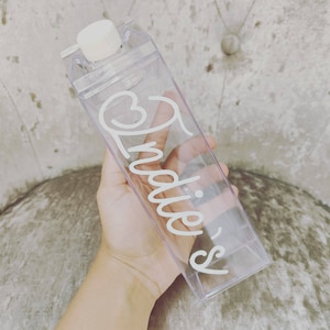 Personalised Milk Carton style water bottle
