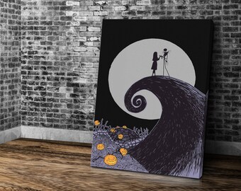 The Nightmare Before Christmas Tarot Print A4 Disney Jack Skellington