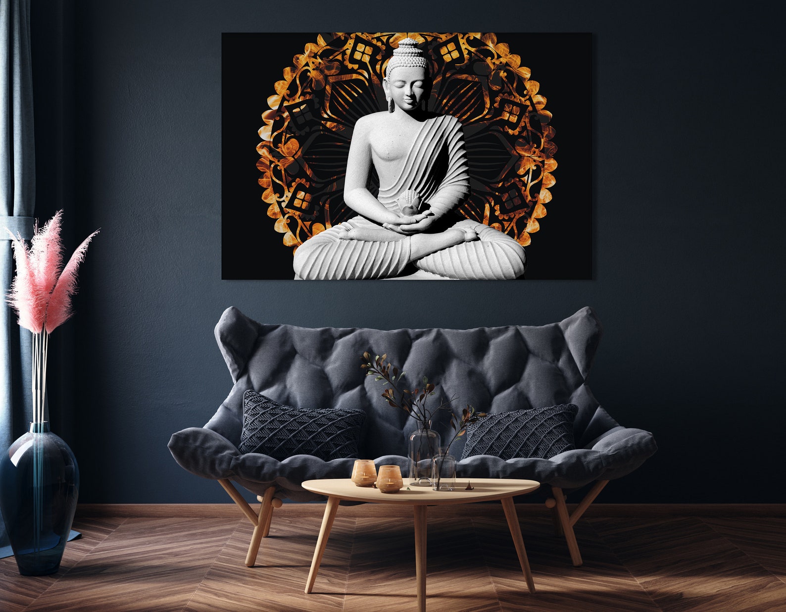 Buddha Wall art Canvas Zen wall art canvas relaxing wall art Etsy