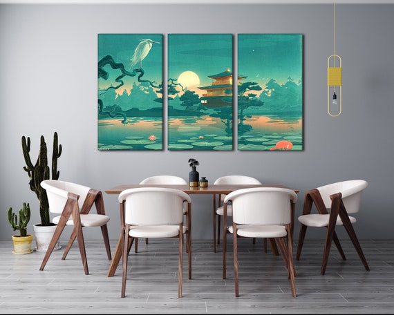 Japanese Canvas Art / Japan Themed Wall Decor/ Ready to Hang | Etsy