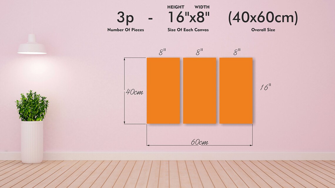 Abstract Canvas Artset of 3 Colorful Abstract Oil Painting Etsy