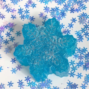 Shimmering Snowflake Artisan Bar Soap | Christmas Stocking Stuffer | Holiday Gift | Vegan Bath & Body Product