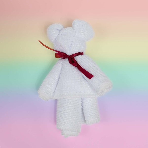 Mini Washcloth Teddy Bears | Bear Folded Towels | Great Addition for Gift Baskets