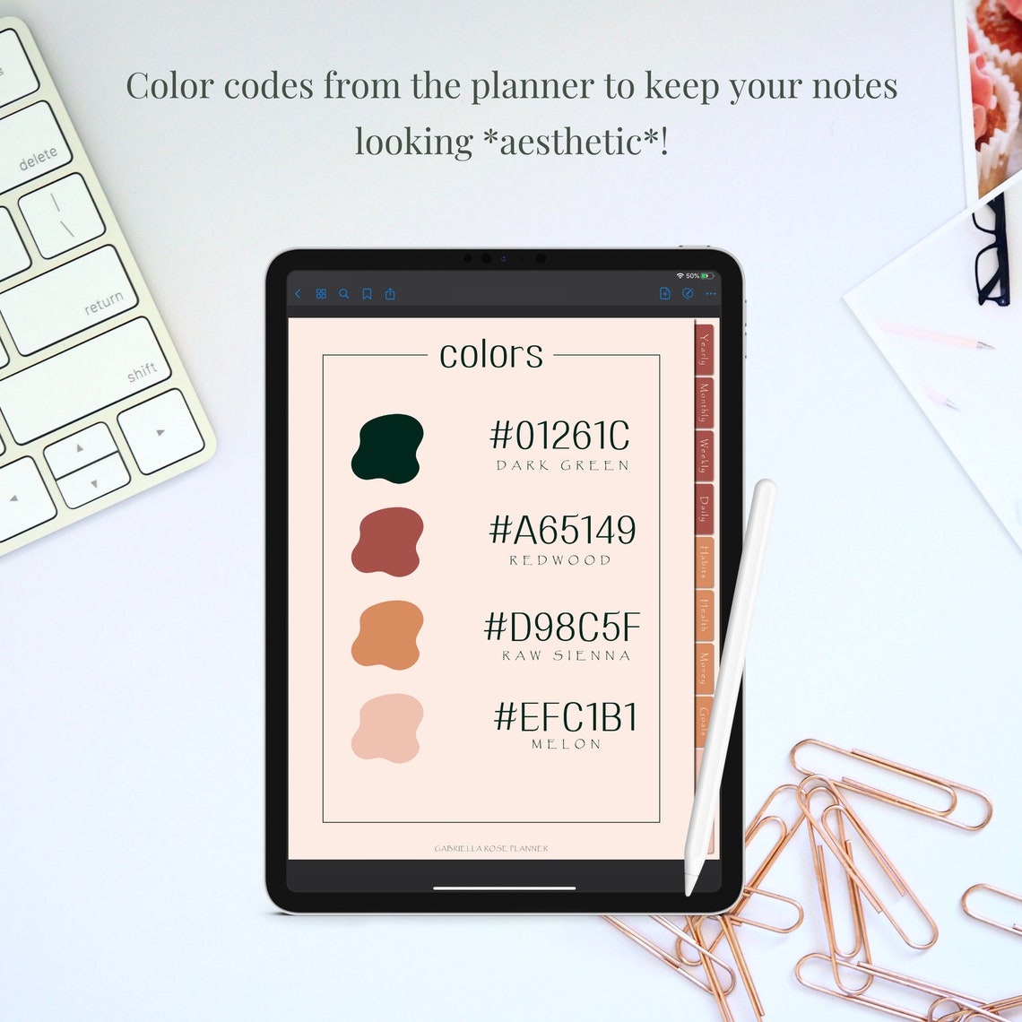 Desert Wanderer - Undated Digital Planner With Hyperlinks for Goodnotes ...