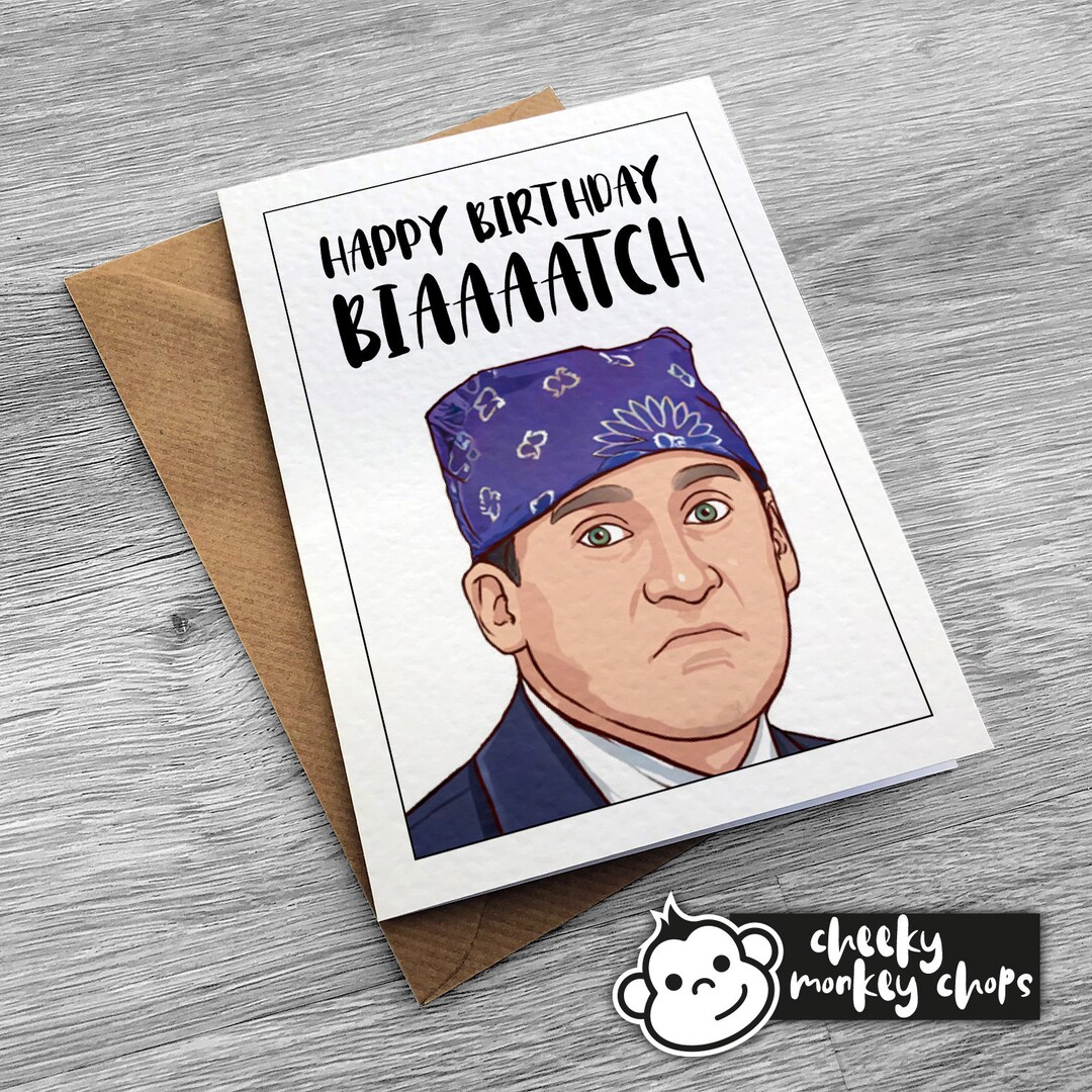 Michael Scott Birthday Card, Funny Birthday Card, the Office US, Steve ...