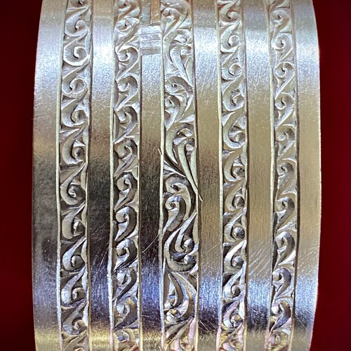 Very good ethnic bracelet berber jewish cuff in solid money . The one-of-a-kind bracelet is a shops perfect gift