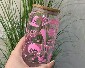 Taza de mago mágico / Vaso de cerveza con café helado / Regalo personalizado para cumpleaños / Taza de mago / Taza mágica reutilizable / Taza de café helado personalizada /