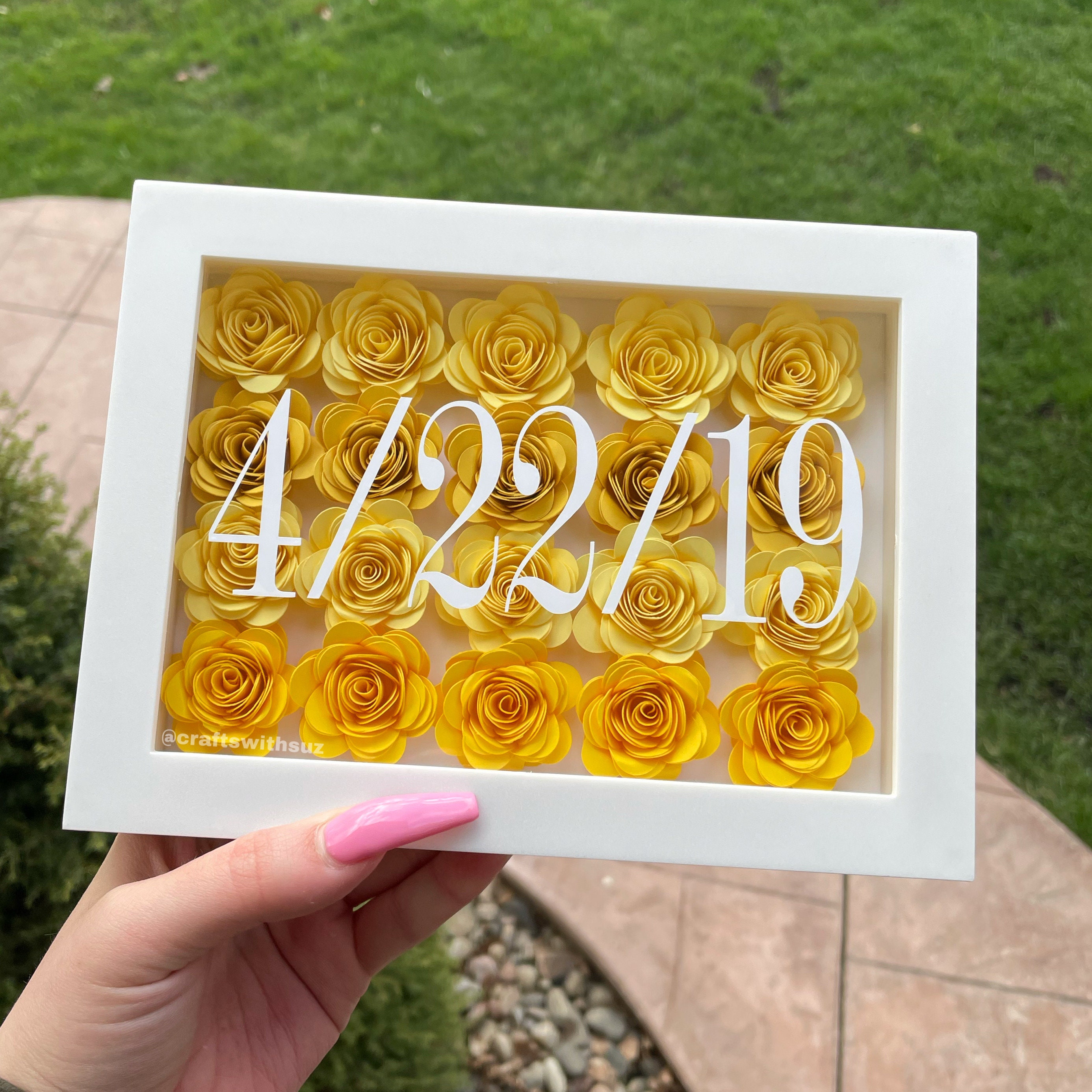 Name Flower Box | Rose Flower Box | Customized Gift for Anniversary ...