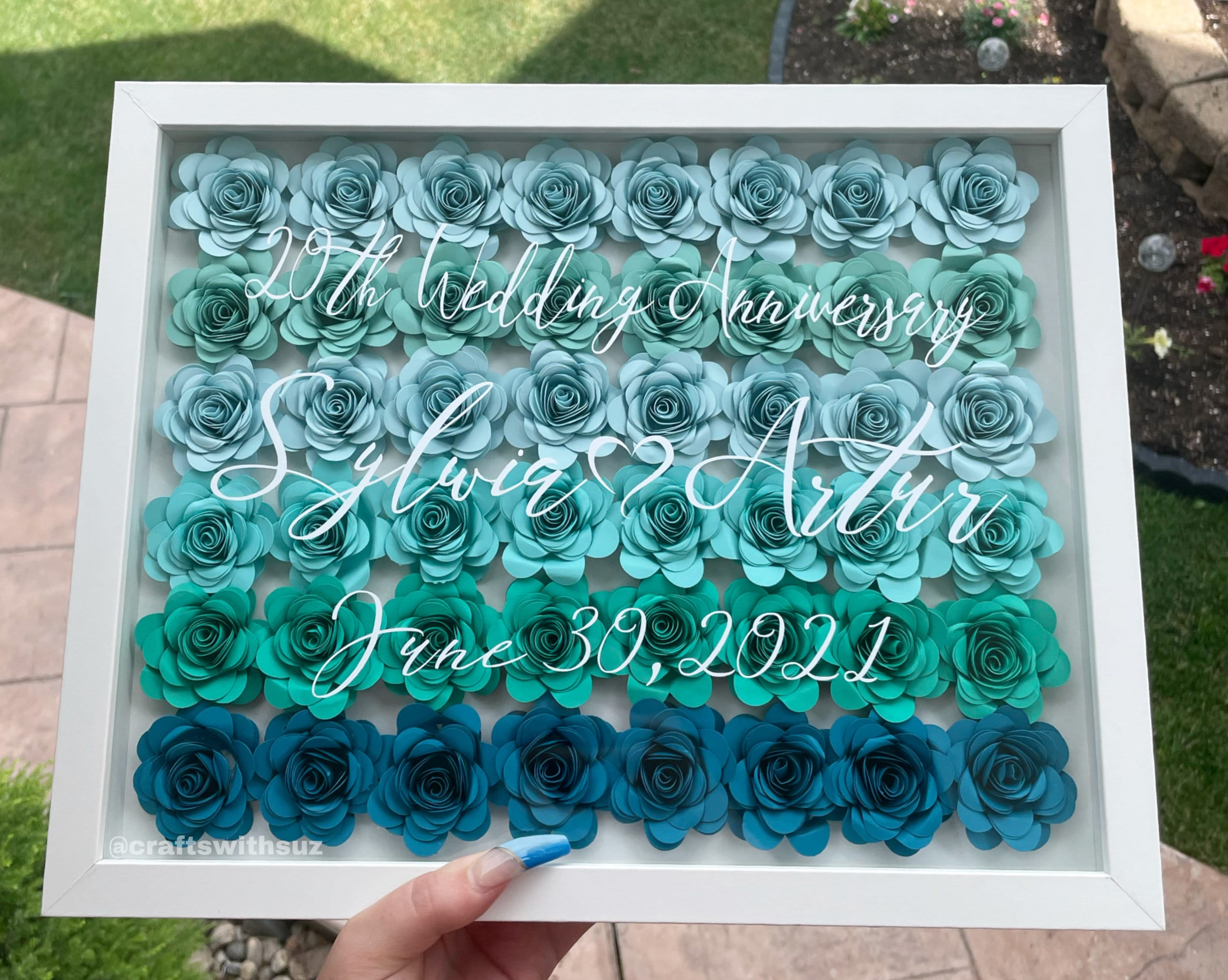 Name Flower Box | Rose Flower Box | Customized Gift for Anniversary ...