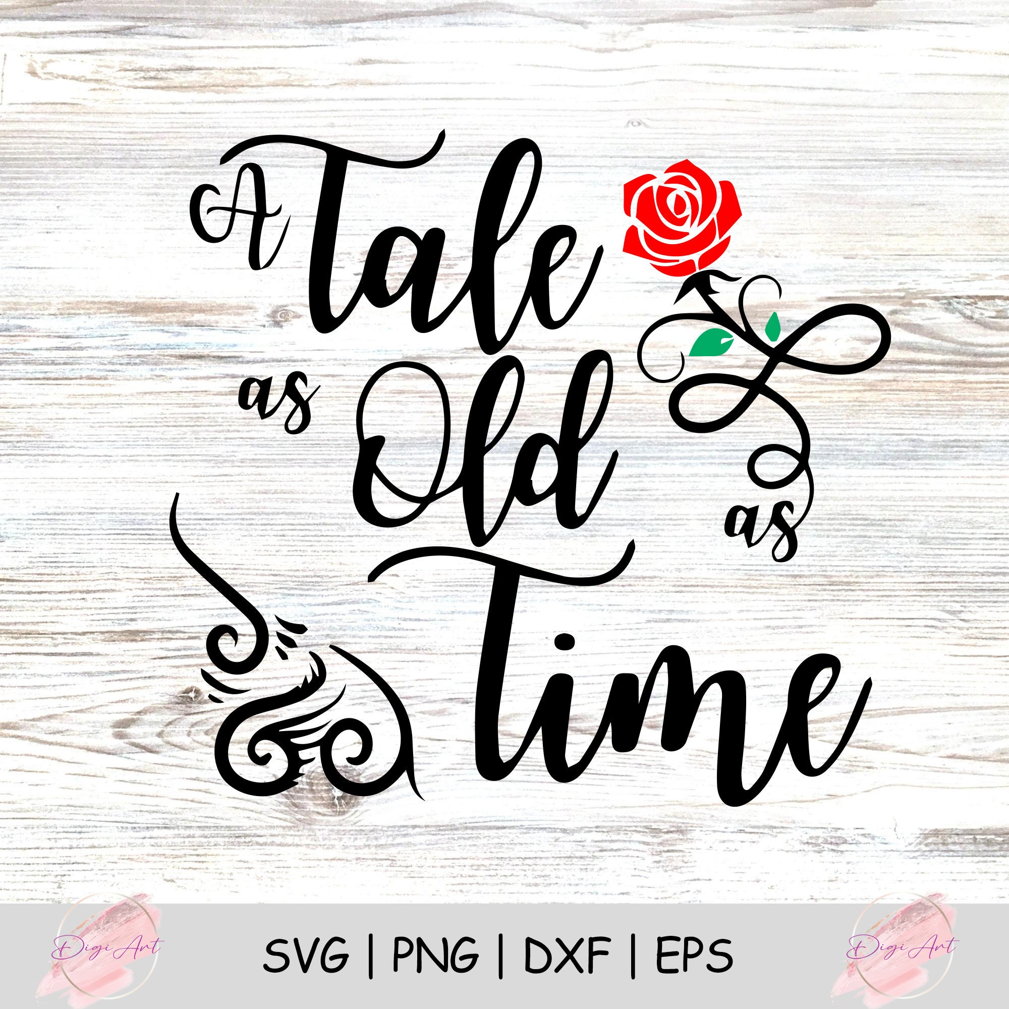 A Tale as Old as Time A Tale as Old as Time SVG Beauty and the Beast ...