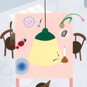 Petit déjeuner | A4/A5 | Illustration du petit déjeuner | postale | Art mural