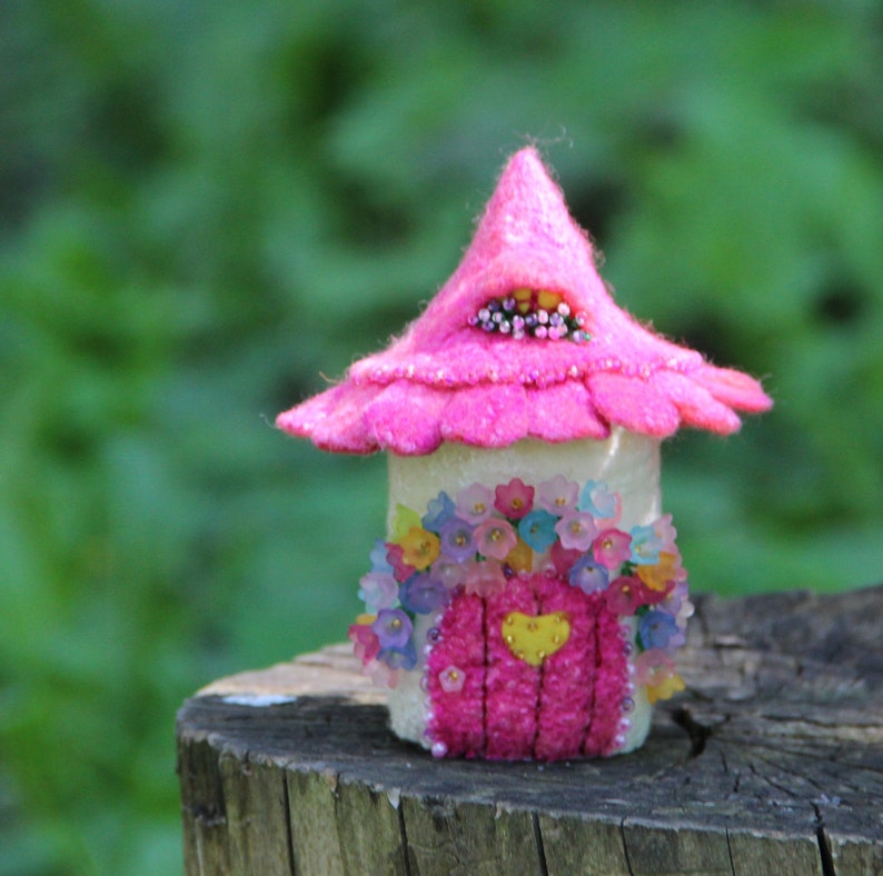 Tooth Fairy Box Pink fairy house Fairycore decor daughter gift Made to order tiny house